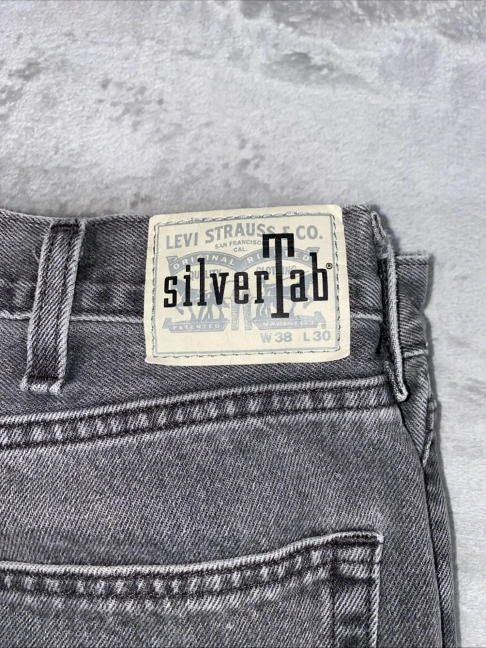 Levi's SilverTab Baggy Jeans Mens 38x30 Gray Relaxed‎ Fit Tapered Y2K Denim